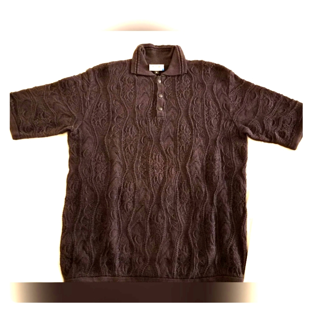 Vintage Coogi Basics Polo Sweater